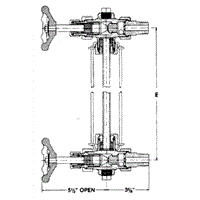 945 Tubular Glass Gauge Valve